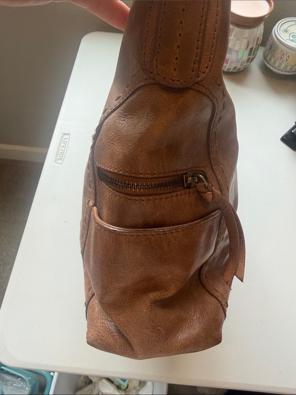 Nino Bossi Leather Shoulder Bag purse - Picture 4 of 9